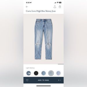 High rise skinny jeans curve love